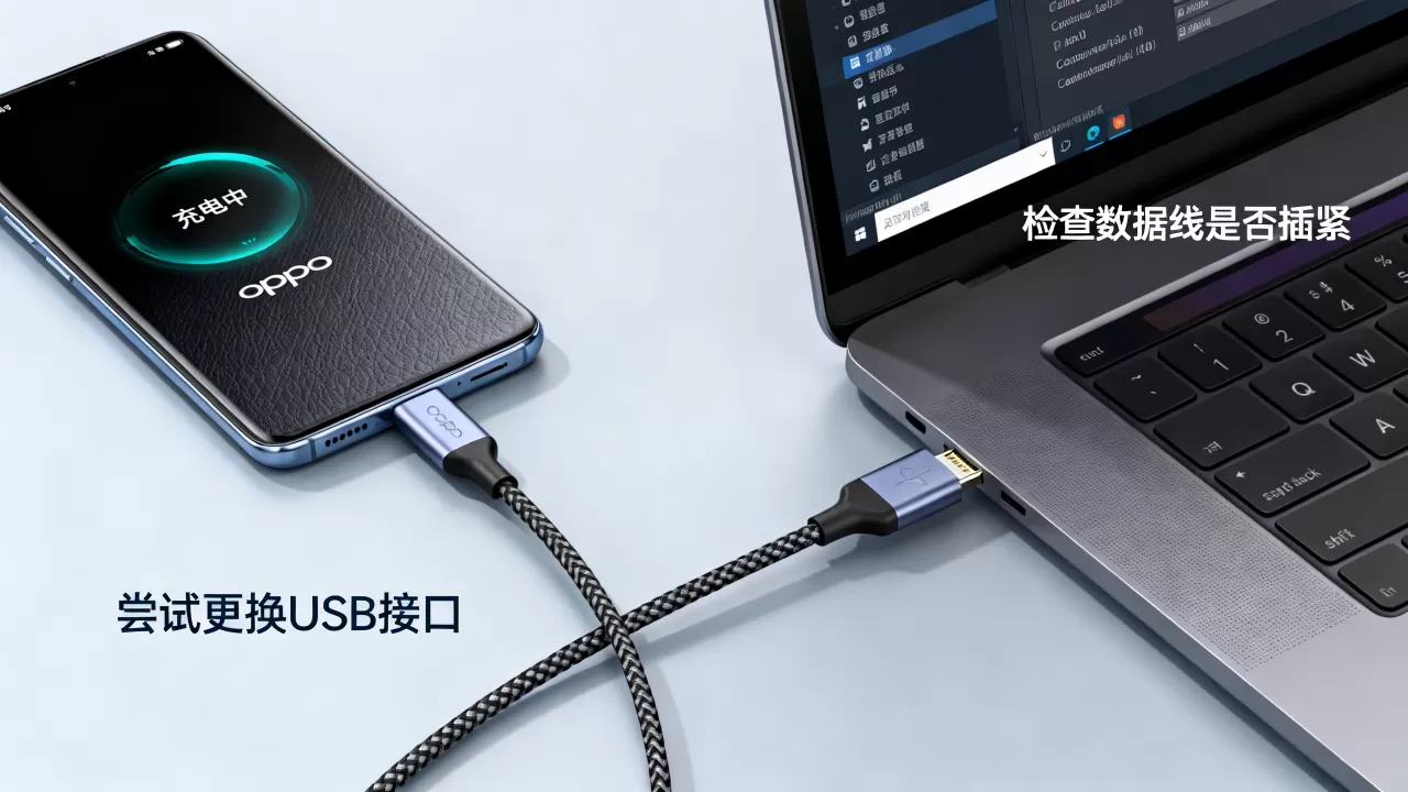 为什么oppo手机连不上电脑，oppo手机连接电脑没反应