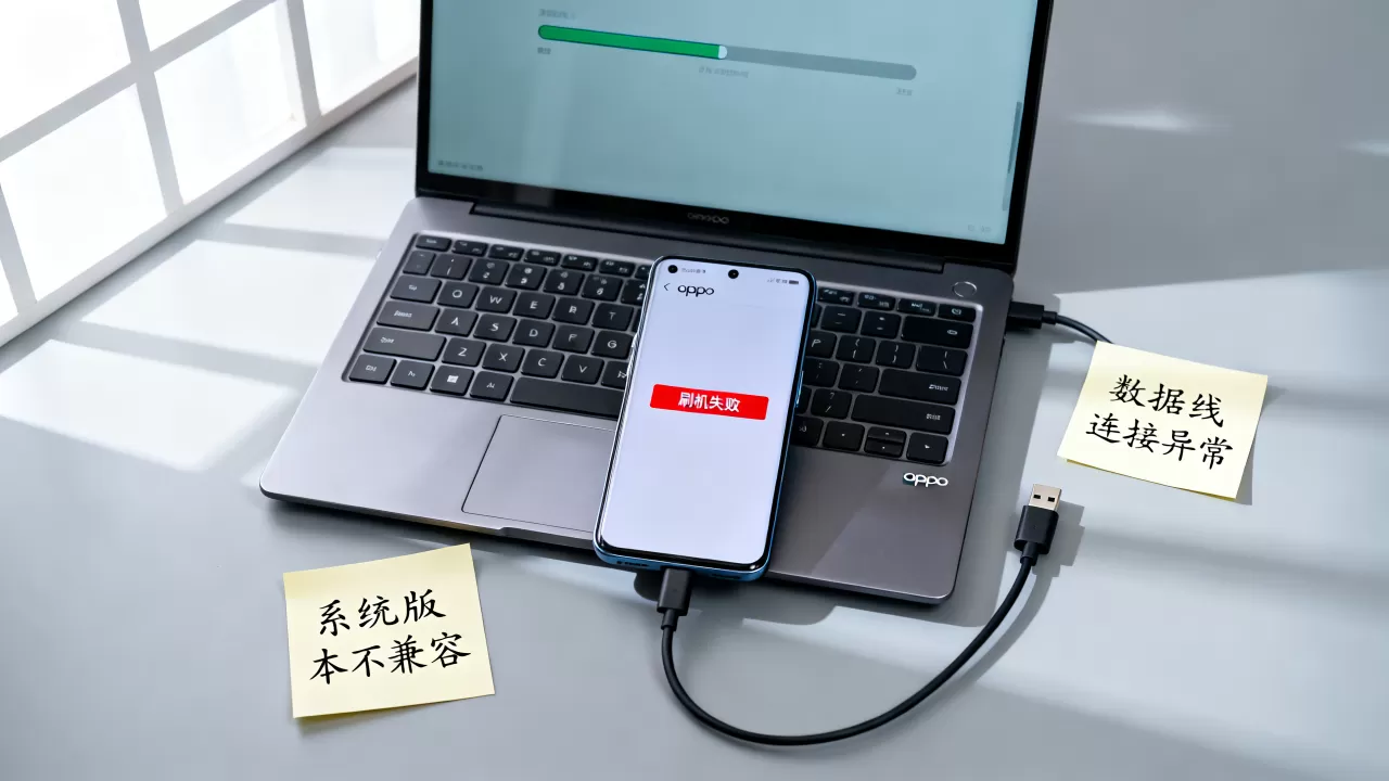 为什么oppo刷机失败怎么回事啊