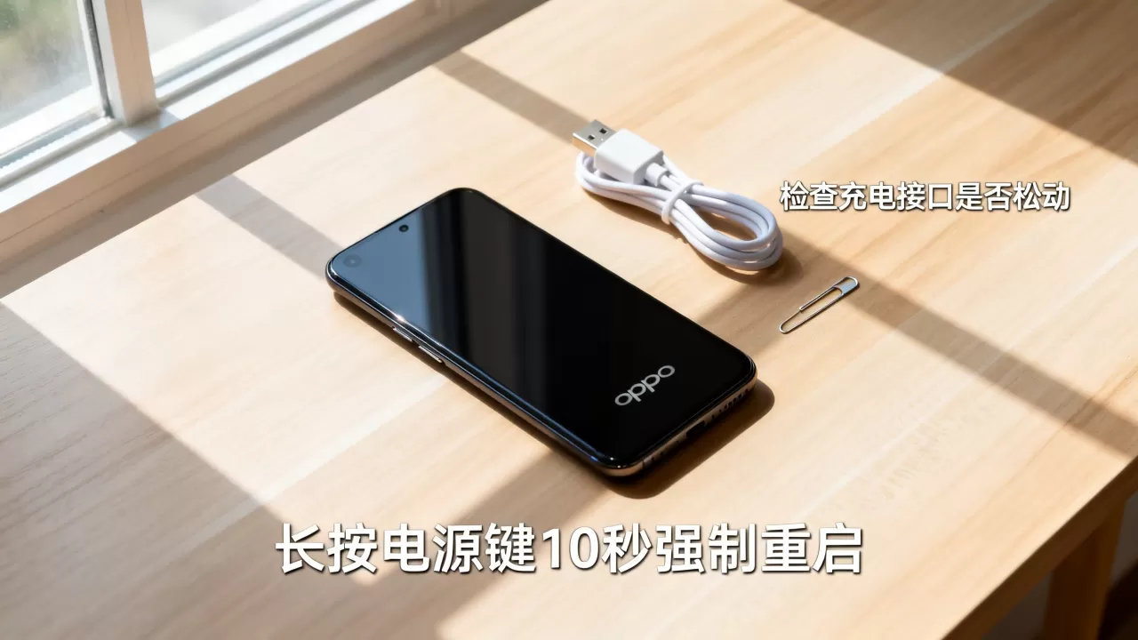 oppo手机开不了机黑屏怎么办，oppo手机黑屏无法开机解决方法