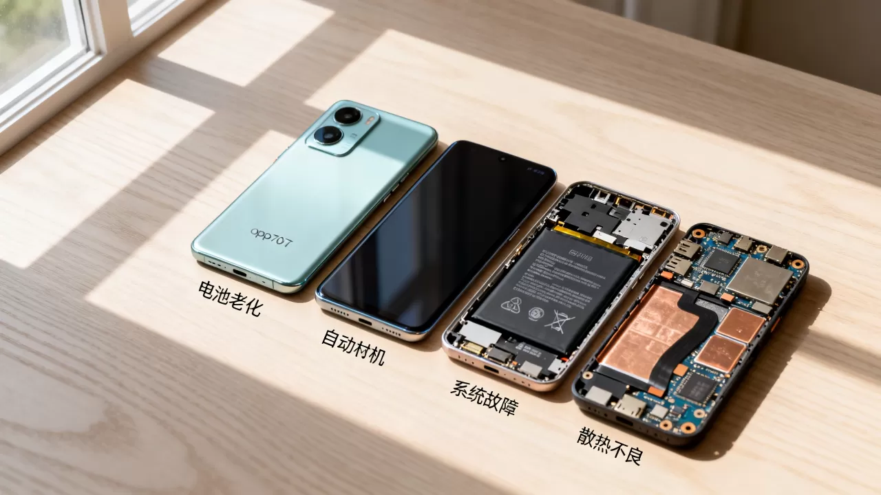 oppou707t自动关机为什么，手机频繁自动关机原因