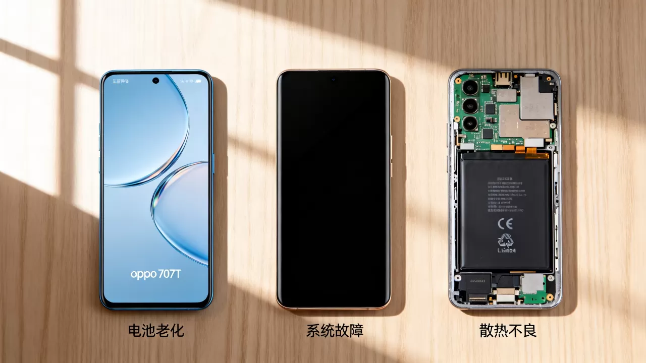 oppou707t自动关机为什么，手机频繁自动关机原因