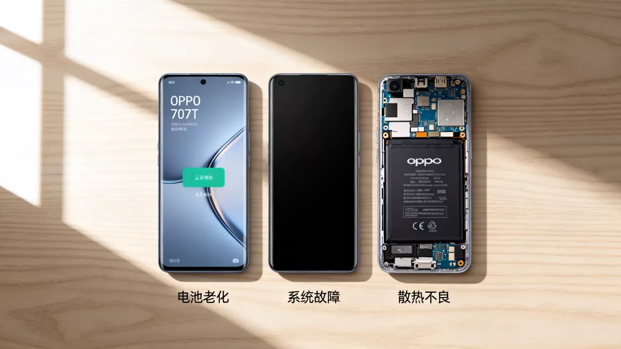 oppou707t自动关机为什么，手机频繁自动关机原因