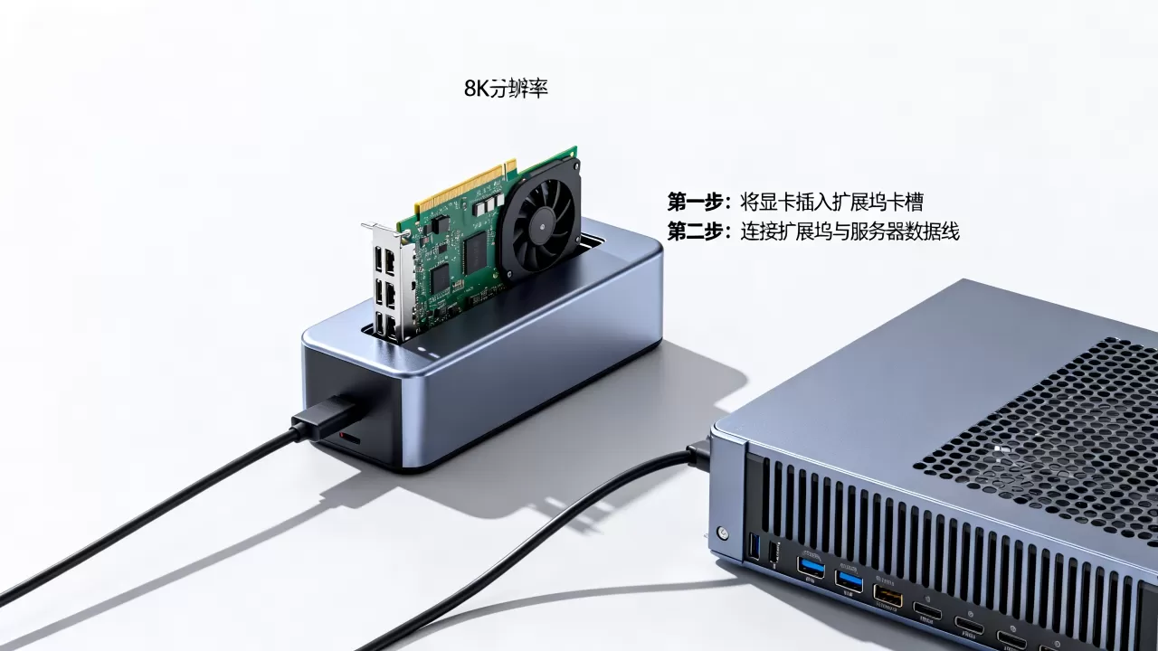 服务器外置显卡怎么连接，显卡外接扩展坞