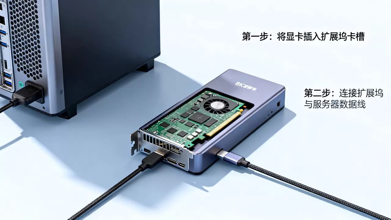 服务器外置显卡怎么连接，显卡外接扩展坞