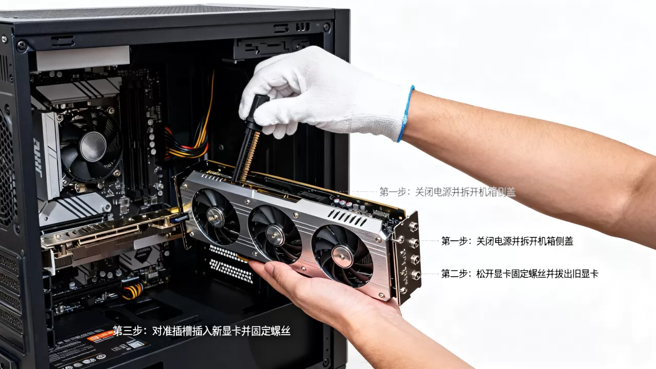 如何自己换显卡,显卡更换教程 如何自己换显卡,显卡更换教程
