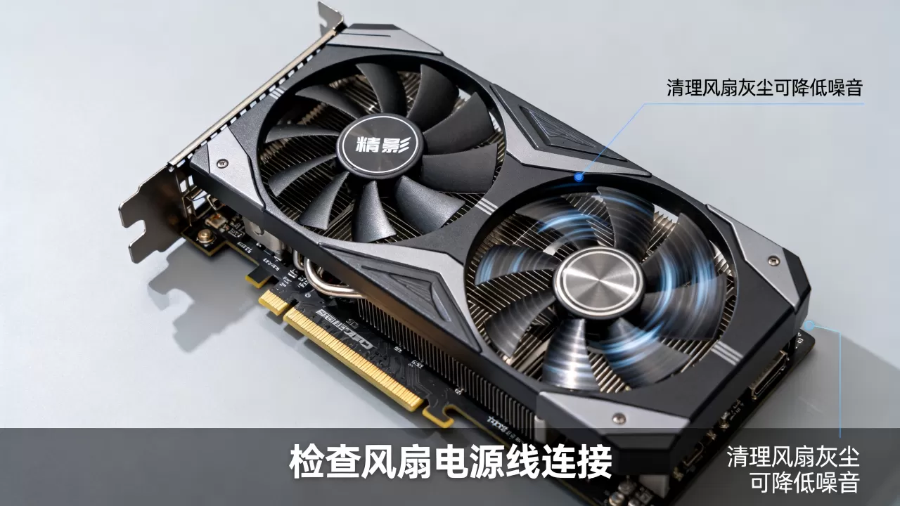 精影显卡风扇不转怎么办？精影显卡风扇噪音大