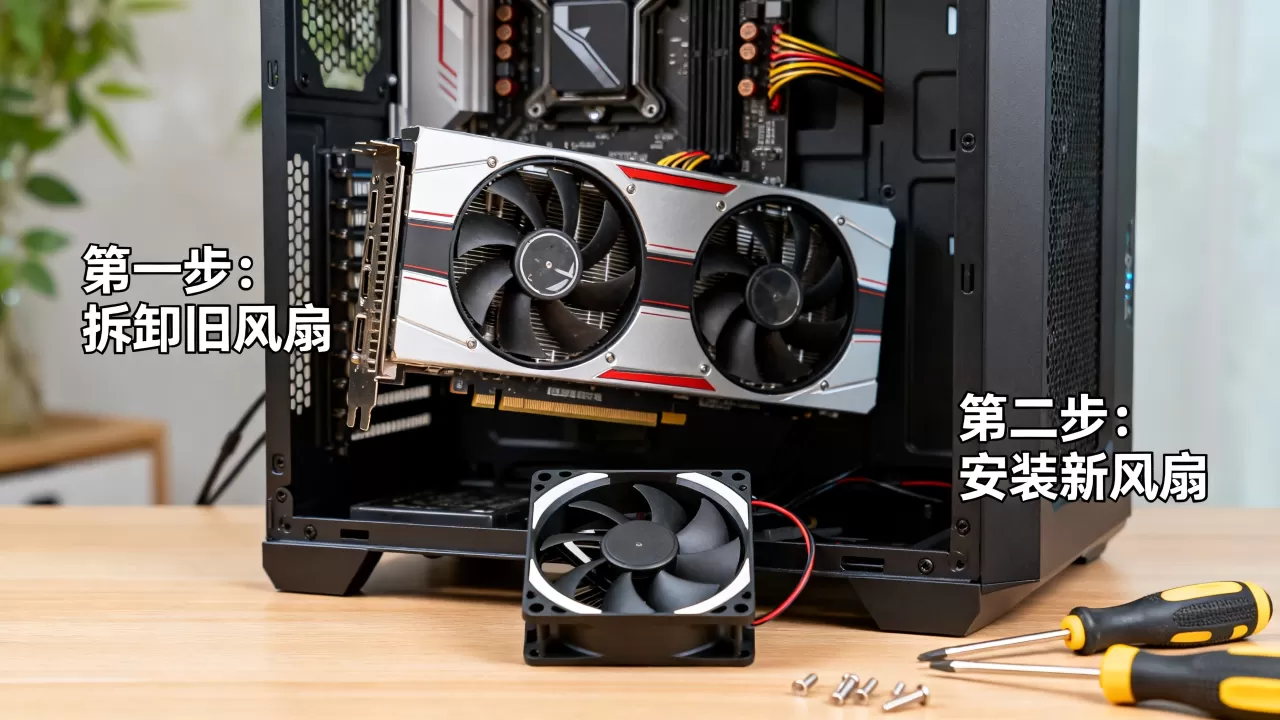 显卡换机箱风扇怎么装,显卡换机箱风扇教程 显卡换机箱风扇怎么装,显卡换机箱风扇教程