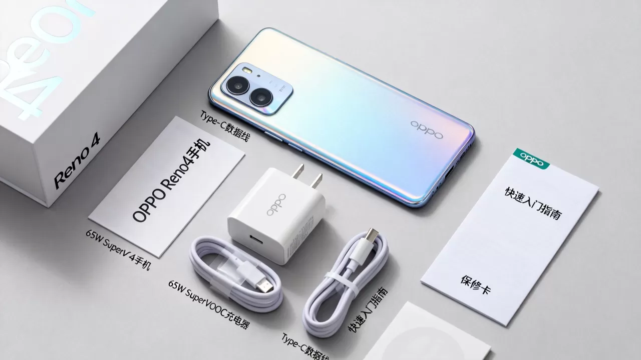 opporeno4里面送什么，opporeno4包装盒内附赠物品清单