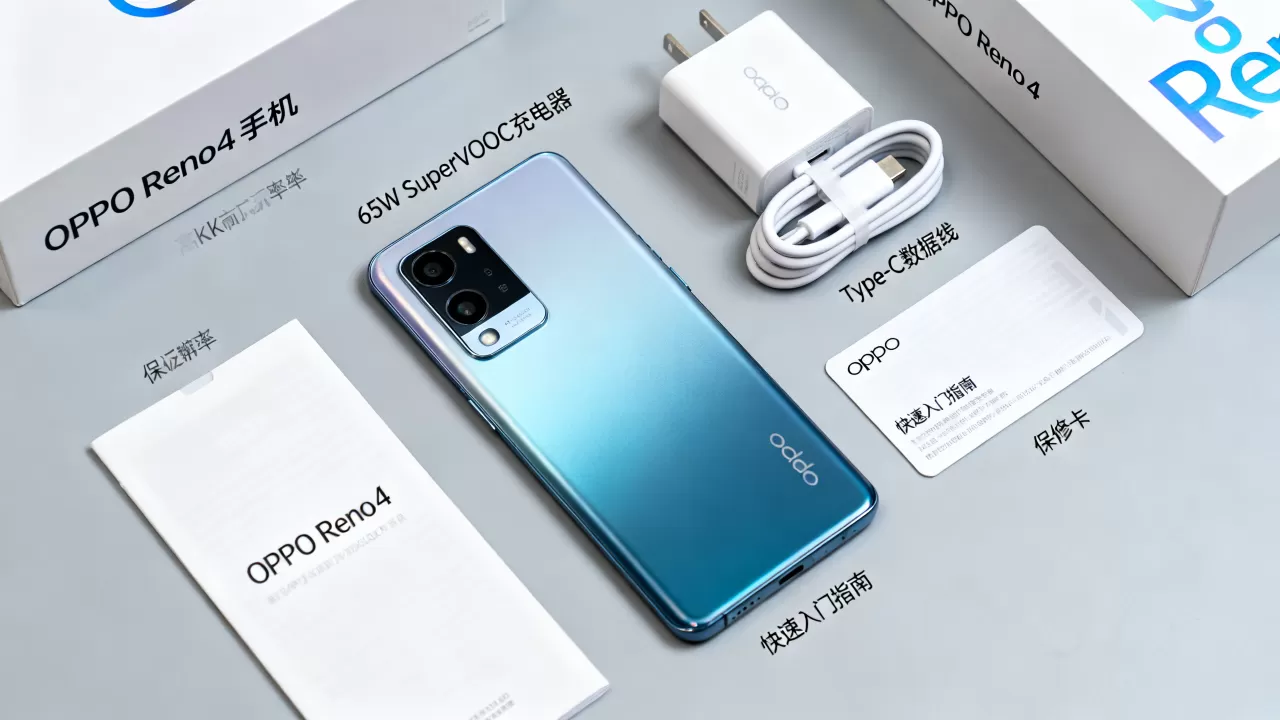 opporeno4里面送什么，opporeno4包装盒内附赠物品清单