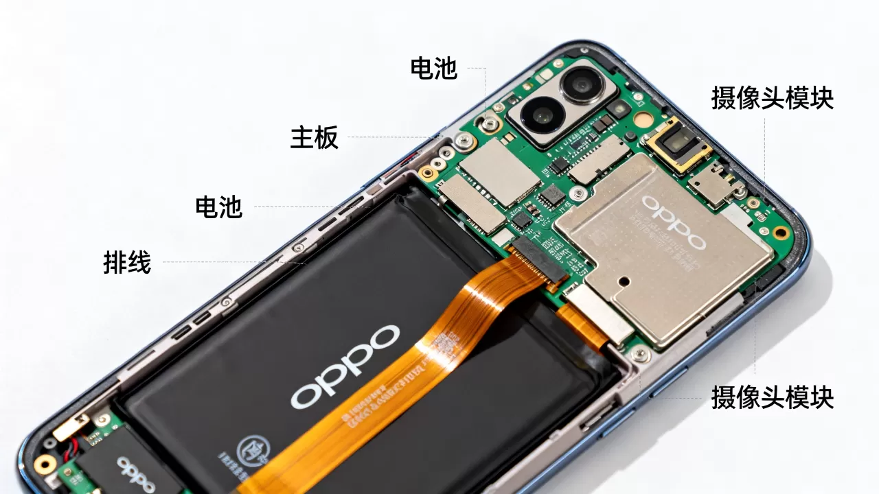 oppo手机结构是什么样的，oppo手机内部构造详解