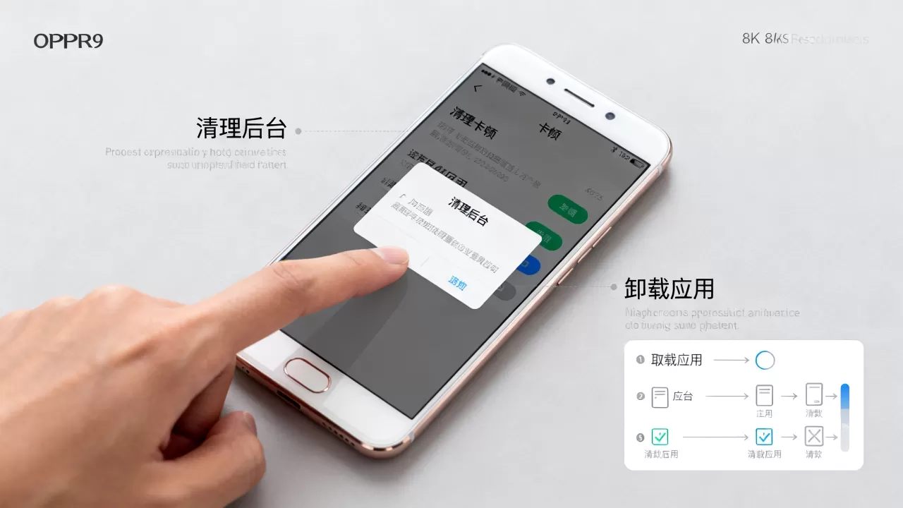 OPPOR9手机为什么这么卡，OPPOR9手机卡顿解决方法