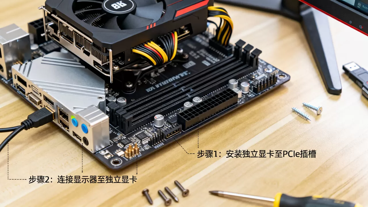 主板不集成显卡怎么亮机，主板不集成显卡