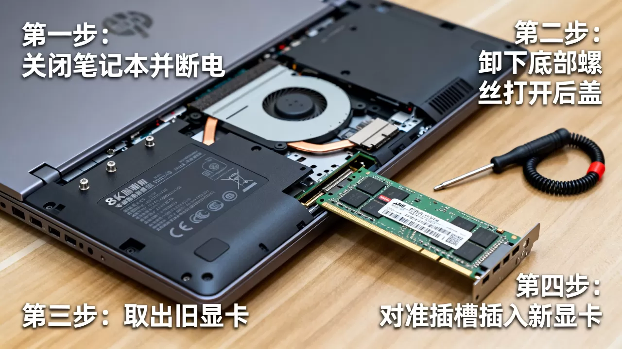 笔记本显卡如何安装，笔记本显卡升级教程
