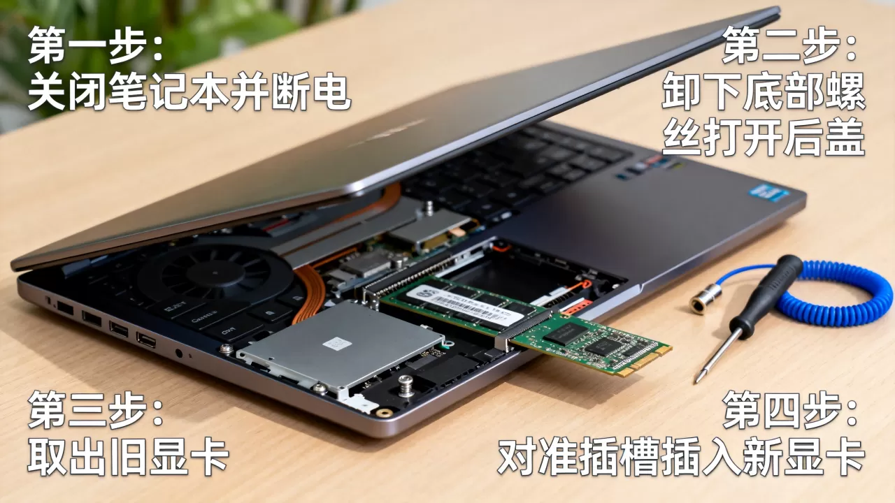 笔记本显卡如何安装，笔记本显卡升级教程