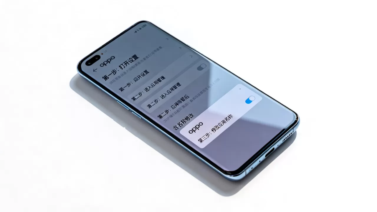oppo怎样改软件名字叫什么，oppo手机修改应用名称教程