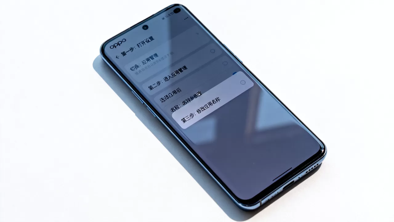 oppo怎样改软件名字叫什么，oppo手机修改应用名称教程