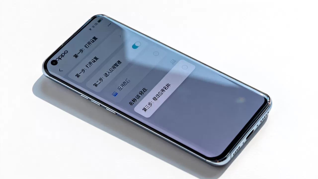 oppo怎样改软件名字叫什么，oppo手机修改应用名称教程