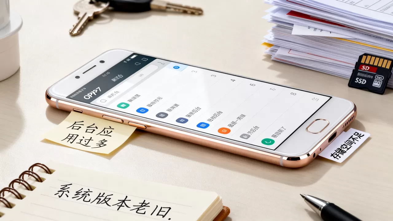 OPPOR7为什么会卡机，手机卡顿原因