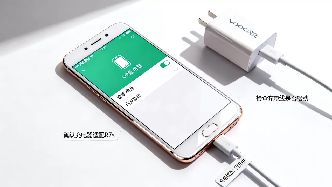 OPPOR7s闪充标志是什么原因?手机充电闪充图标不亮怎么办 OPPOR7s闪充标志是什么原因?手机充电闪充图标不亮怎么办