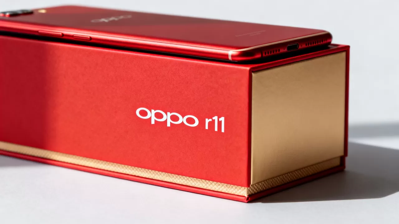 oppor11红盒子什么样，oppo r11红色包装盒图片