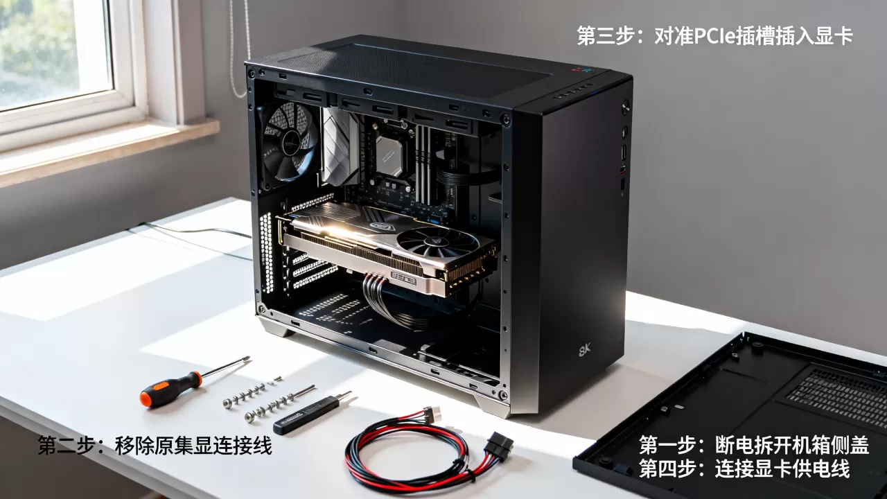 怎样加独立显卡，电脑加装独立显卡教程