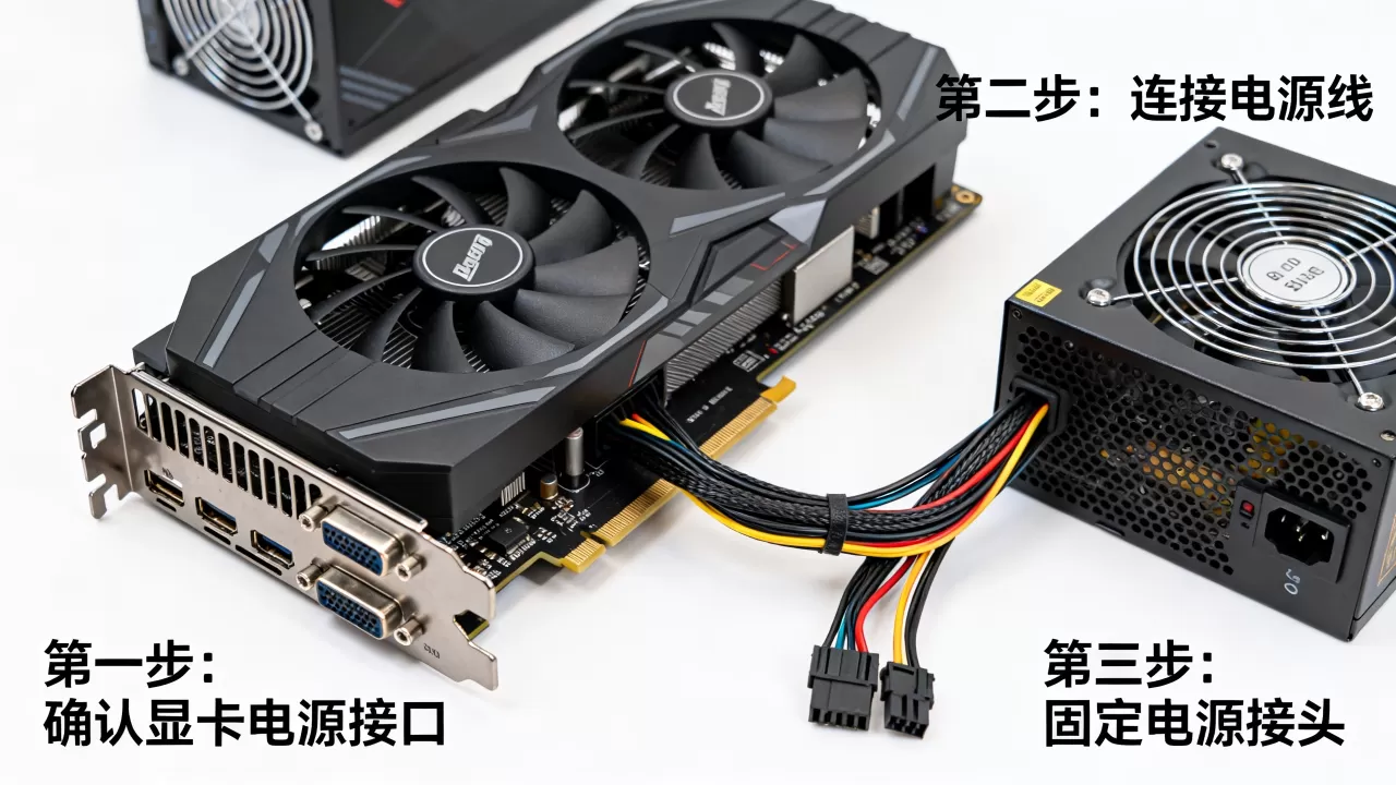 显卡电源怎么安装，显卡电源安装教程