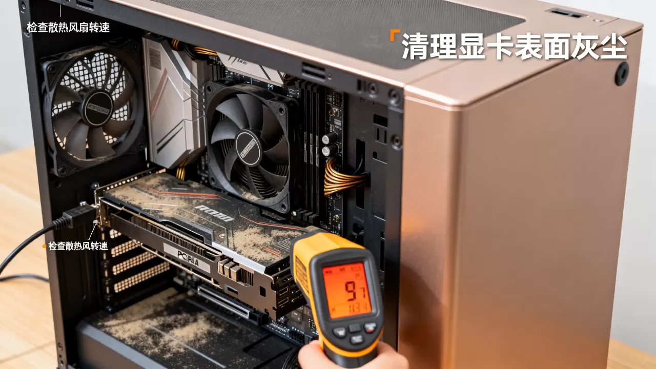 显卡温度过高花屏怎么办，显卡温度过高