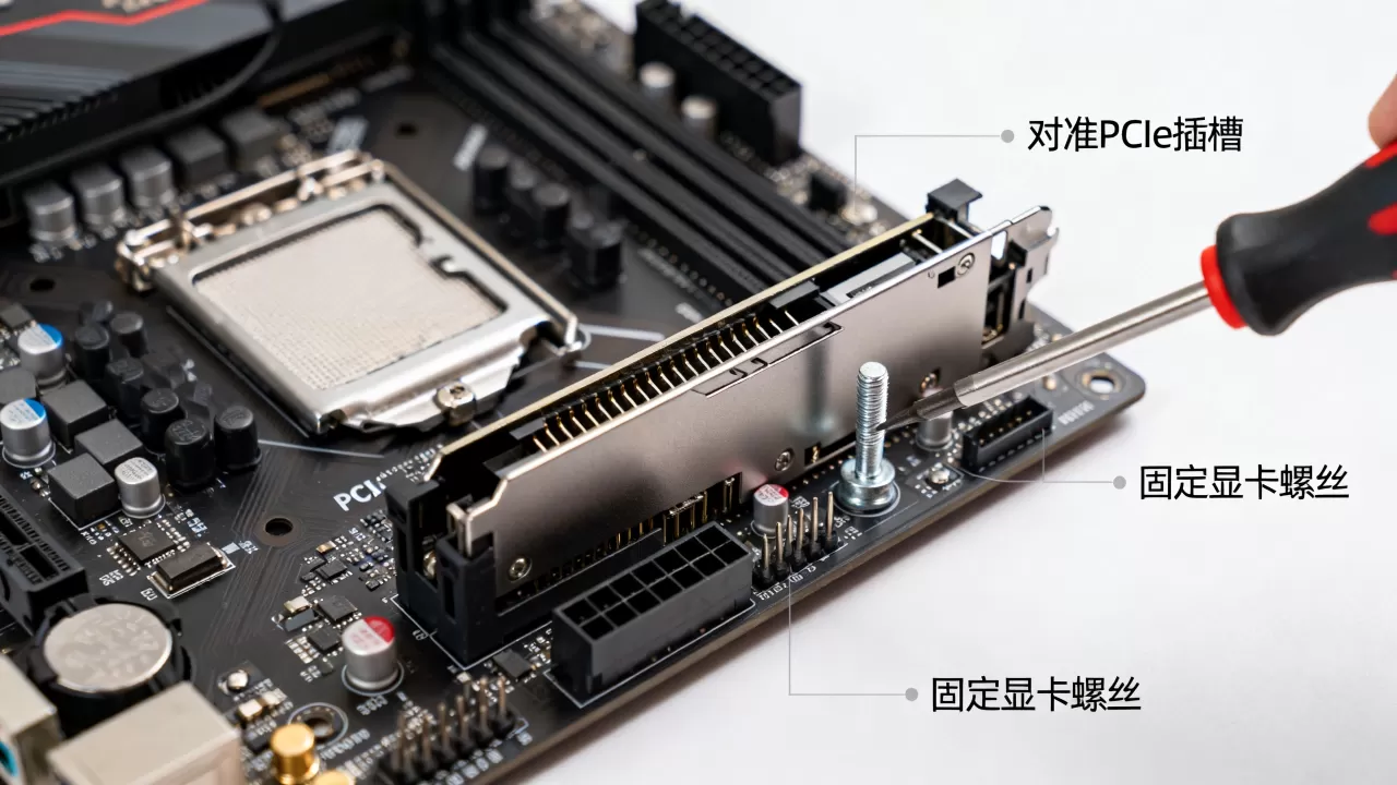 组装电脑显卡安装教程，显卡怎么安装