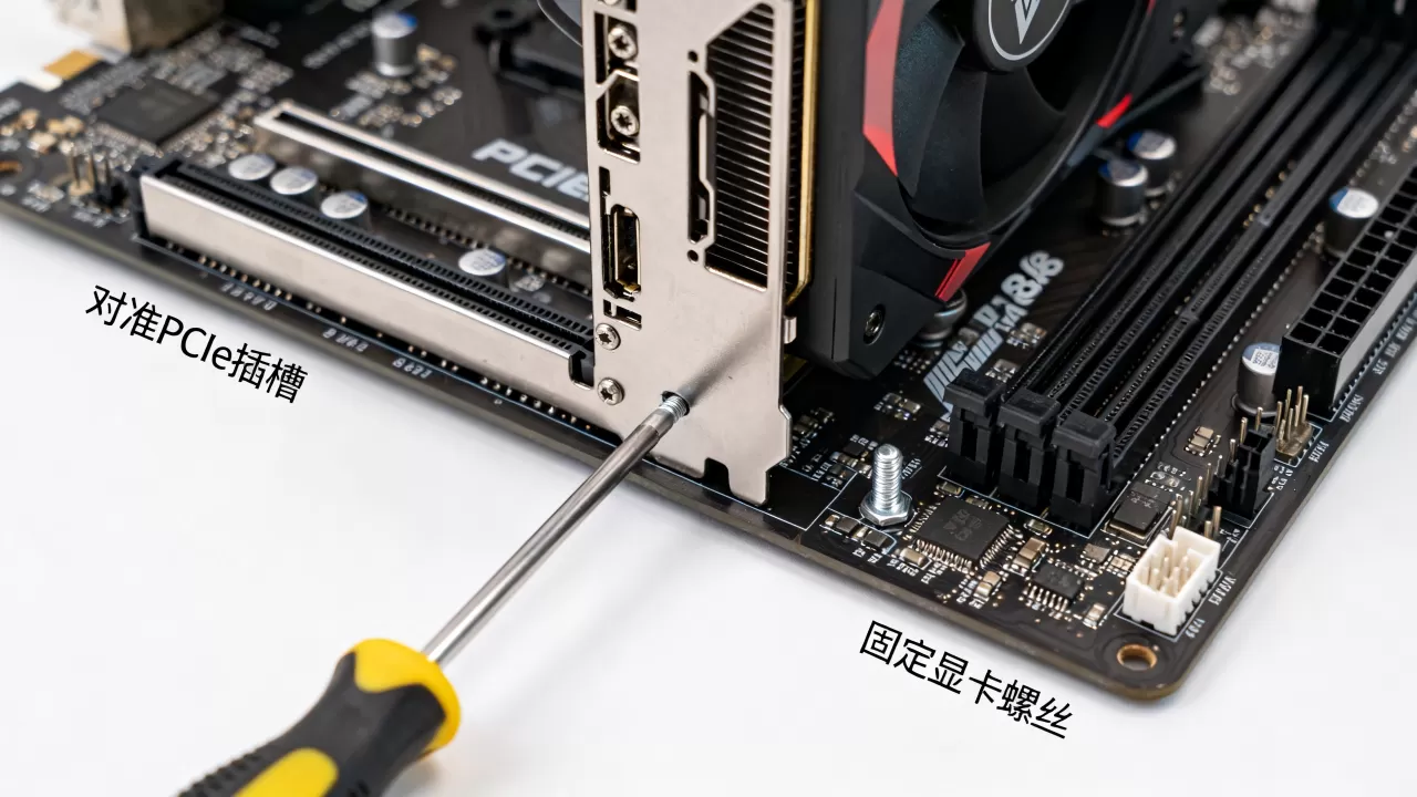 组装电脑显卡安装教程，显卡怎么安装