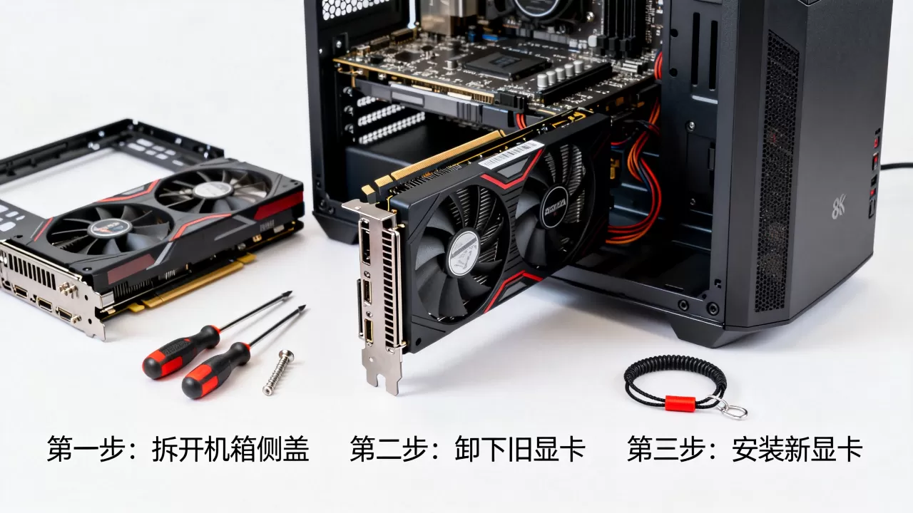 怎么给台式机换显卡，台式机更换显卡详细教程