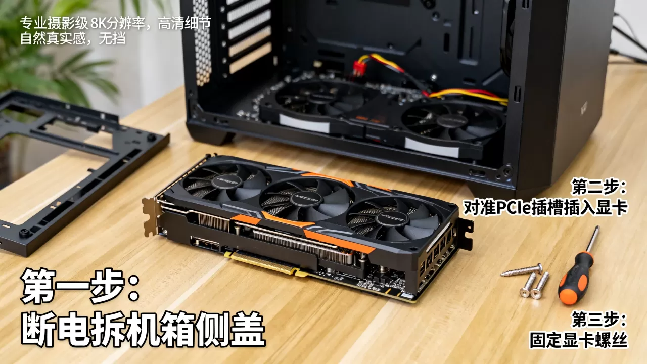 台式机独立显卡怎么安装，台式机独立显卡安装教程
