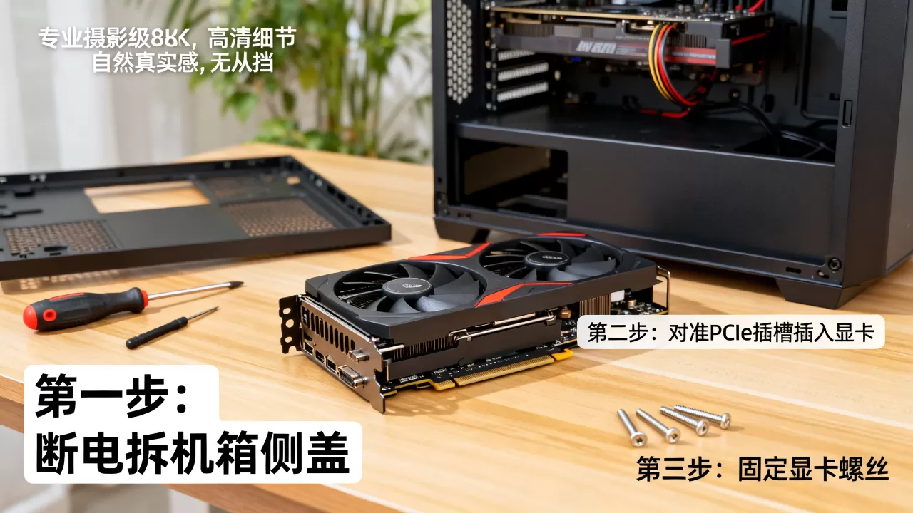 台式机独立显卡怎么安装，台式机独立显卡安装教程