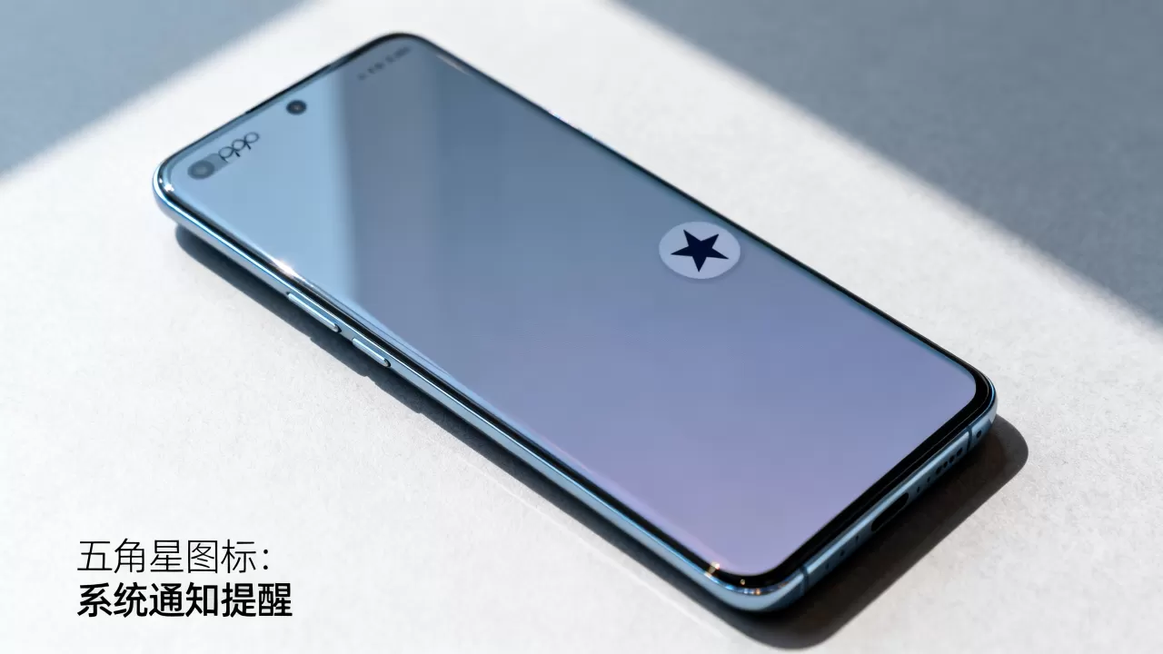 oppo五角星什么，oppo手机屏幕上的五角星图标是什么意思