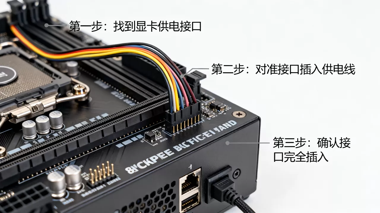 显卡独立供电线怎么接，显卡独立供电线
