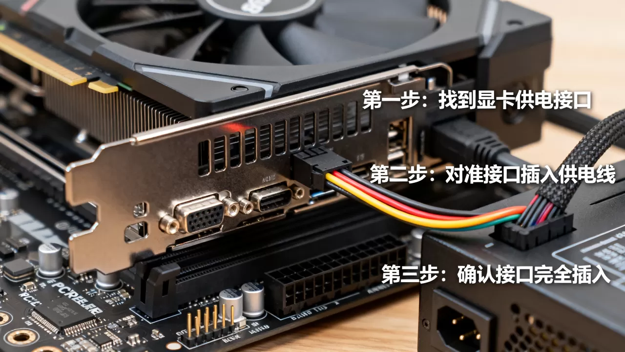 显卡独立供电线怎么接，显卡独立供电线