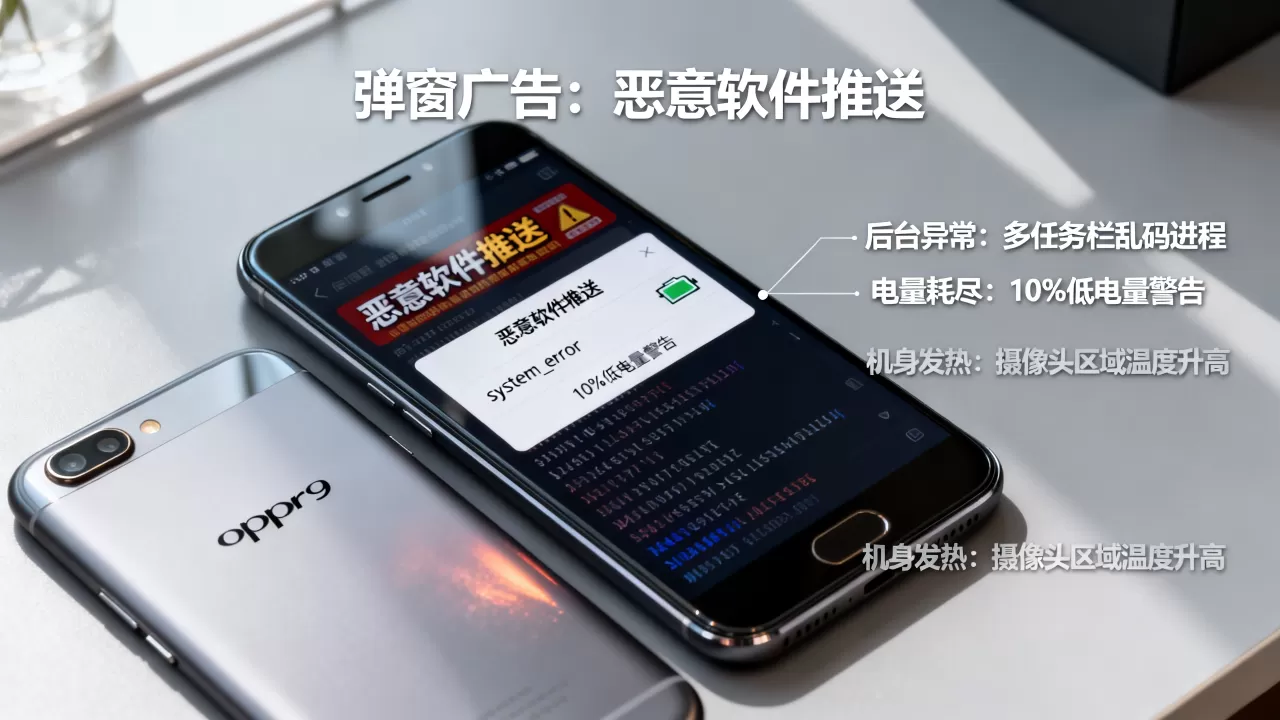 oppor9中病毒什么反应,手机中毒后的典型症状 oppor9中病毒什么反应,手机中毒后的典型症状