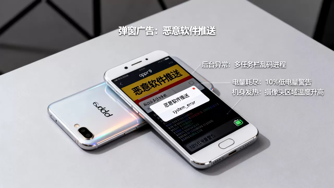 oppor9中病毒什么反应,手机中毒后的典型症状 oppor9中病毒什么反应,手机中毒后的典型症状