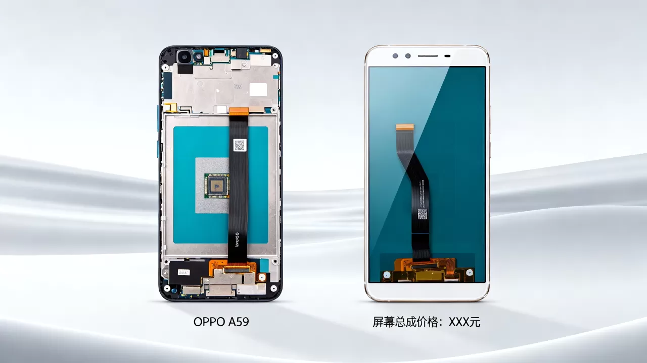 OPPO A59内屏什么样子，OPPO A59屏幕总成价格