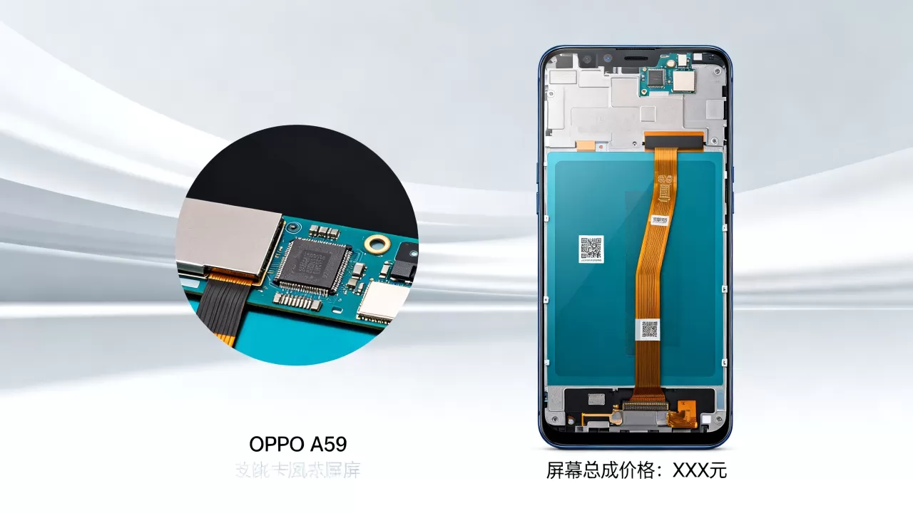 OPPO A59内屏什么样子，OPPO A59屏幕总成价格