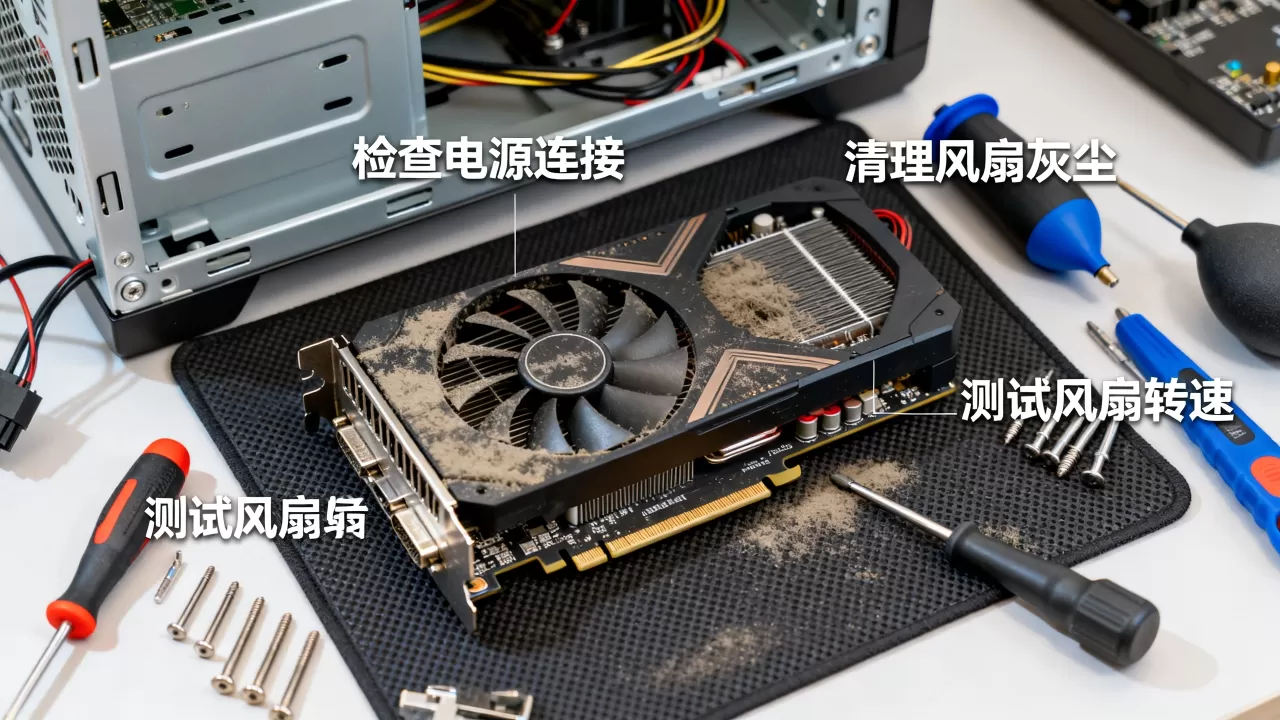 电脑主机显卡风扇不转怎么办,显卡风扇异响 电脑主机显卡风扇不转怎么办,显卡风扇异响