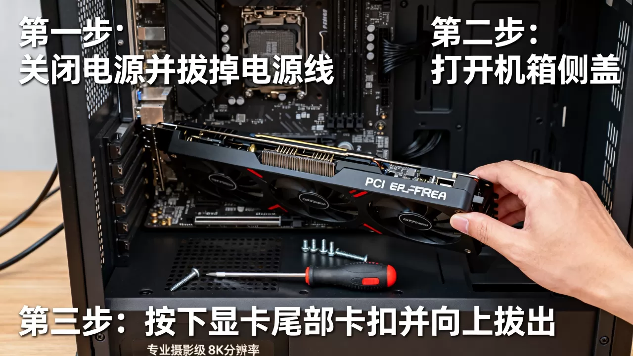 拆显卡教程，显卡怎么拆下来？