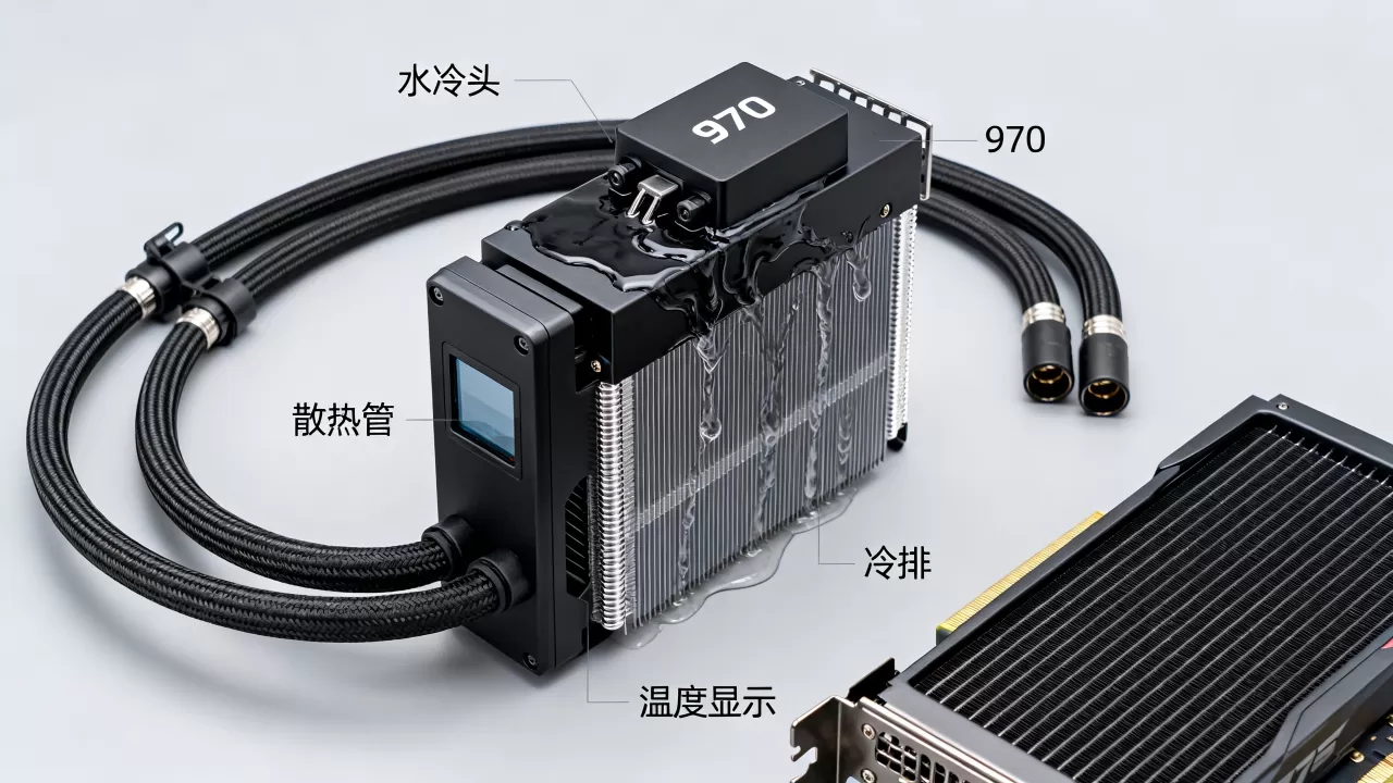 显卡970水冷散热效果如何，显卡970水冷
