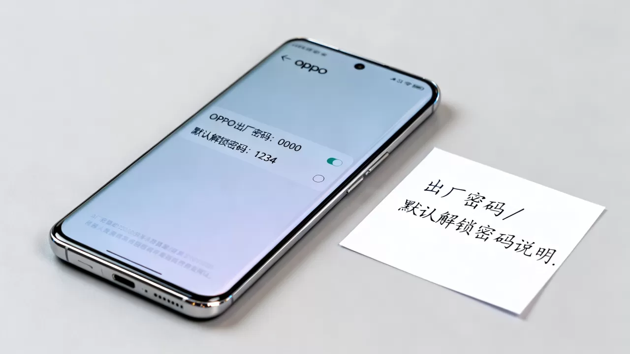 oppo出厂密码是什么情况，oppo手机默认解锁密码