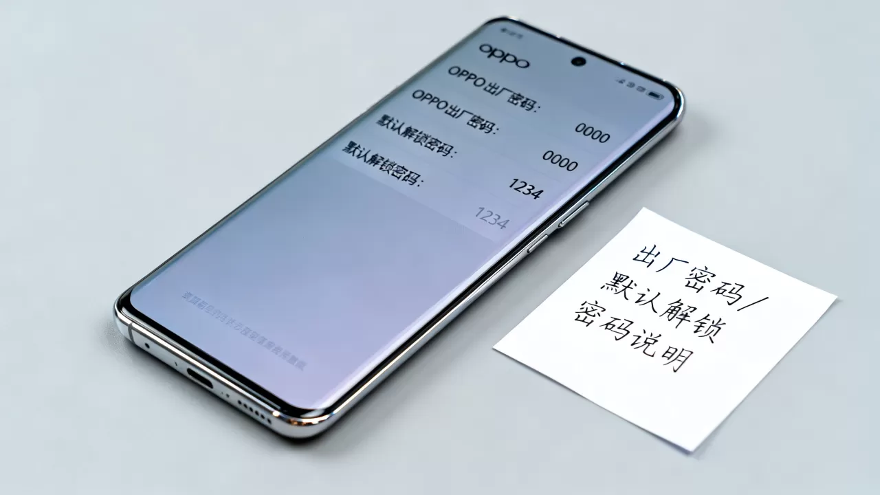 oppo出厂密码是什么情况，oppo手机默认解锁密码