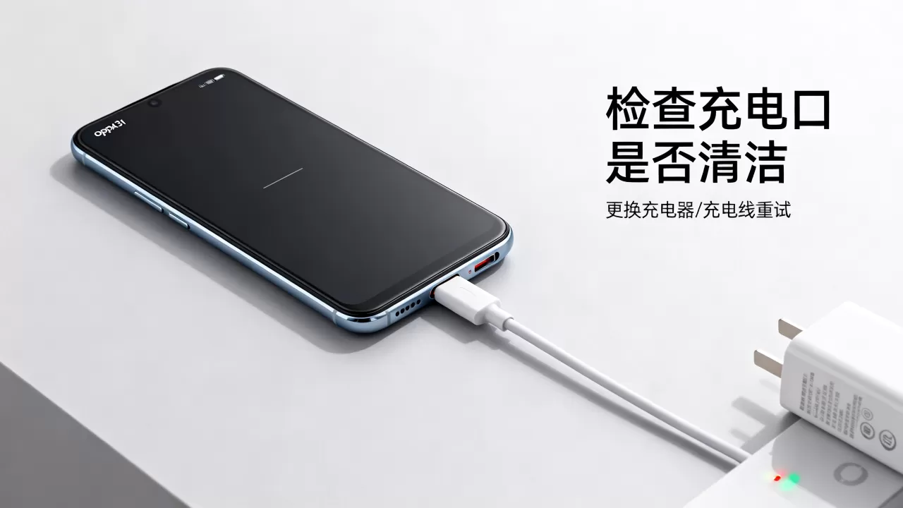 oppoa31为什么充不上电，手机充电没反应怎么办