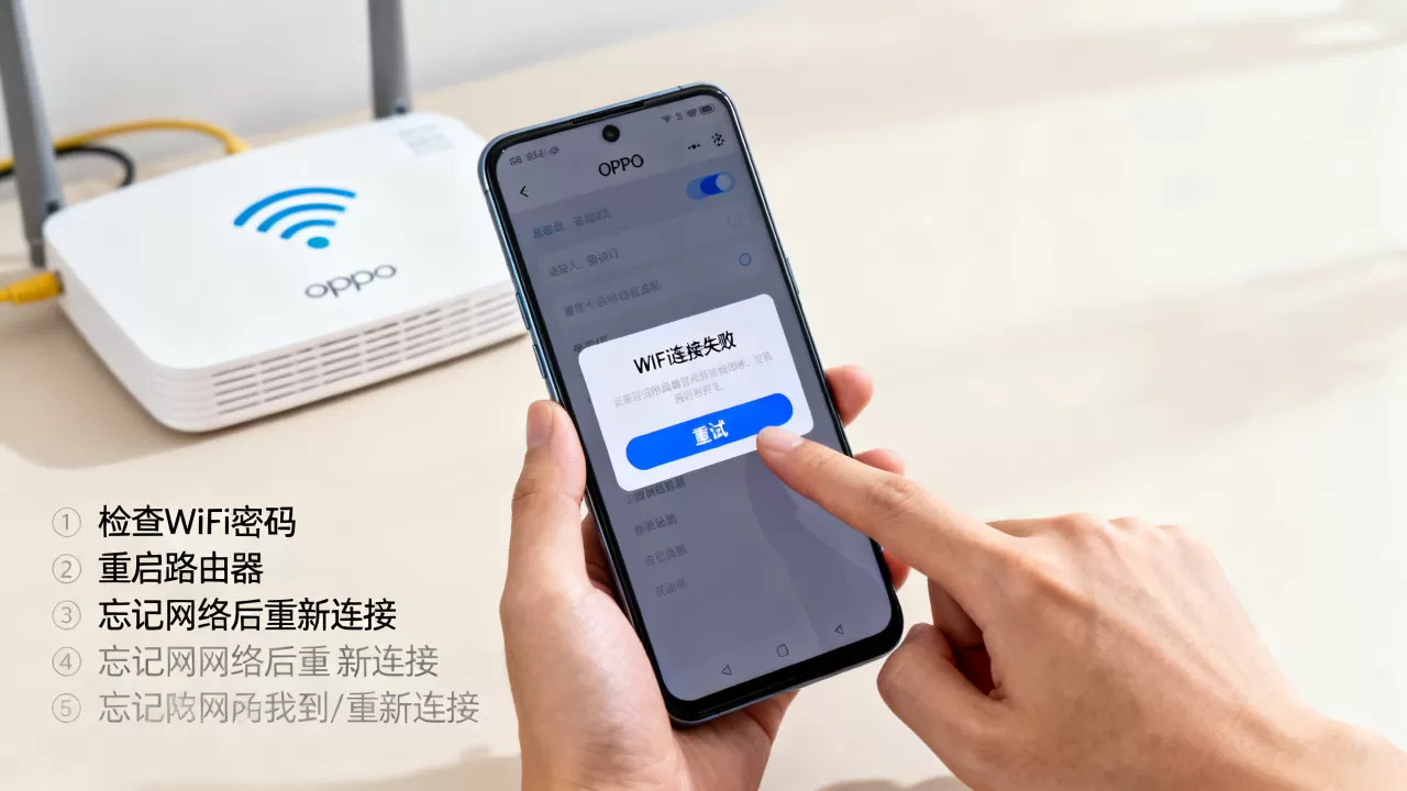 为什么oppo连不上wifi，手机连不上WiFi怎么解决