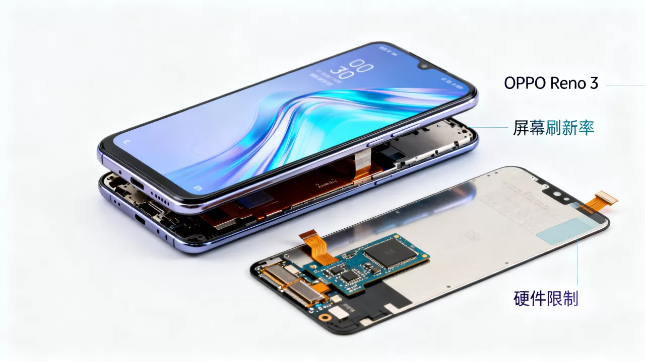 OPPO Reno3为什么没有高刷新率？屏幕刷新率低是硬件限制吗