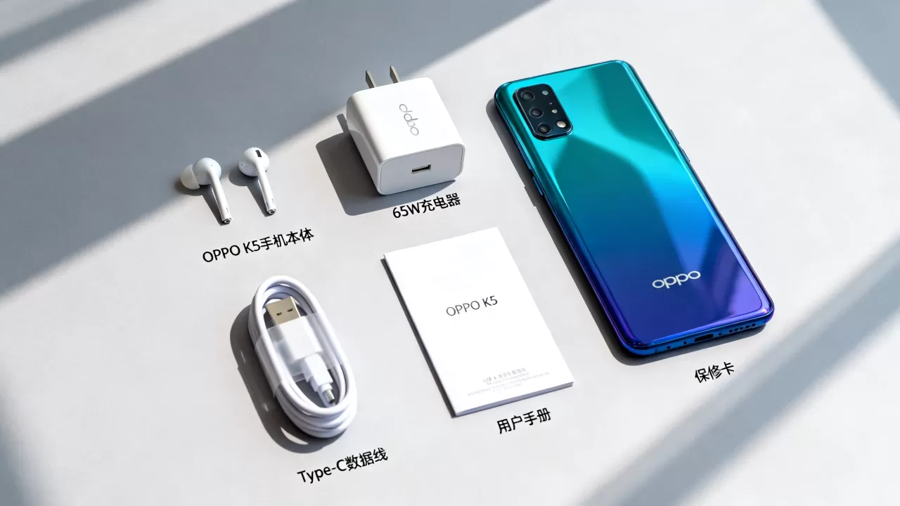 oppok5的配件有什么，OPPO K5手机原装配件清单
