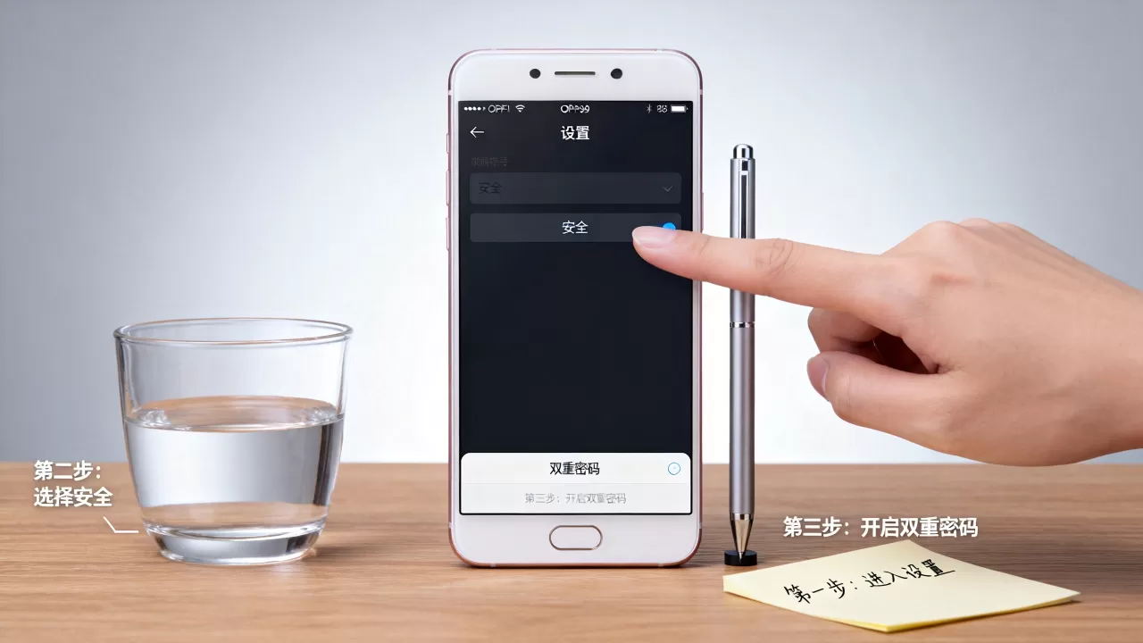 oppoR9双密码是什么，OPPO R9手机设置双重密码的方法