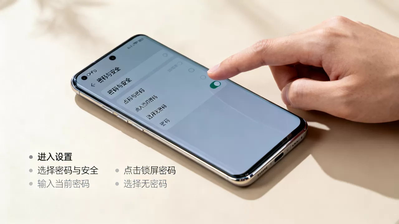 OPPO怎么设置为无密码是什么,OPPO手机取消锁屏密码设置方法 OPPO怎么设置为无密码是什么,OPPO手机取消锁屏密码设置方法
